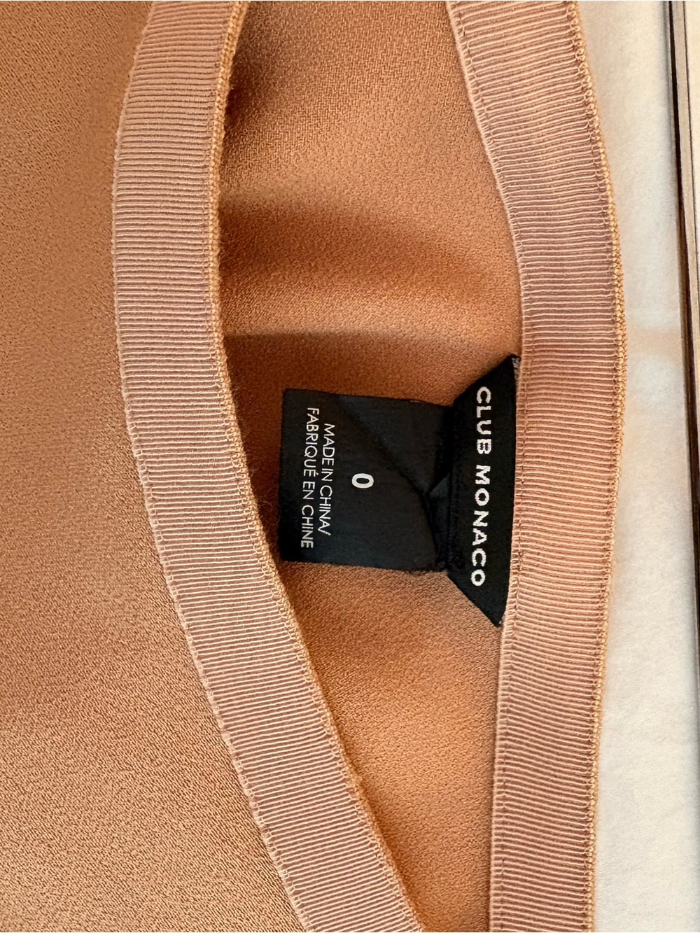 Club Monaco Asymmetrical Skirt in Camel Brown / Gold - Picture 2 of 2